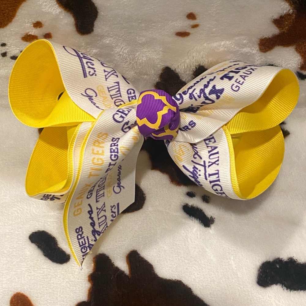 Geaux Tigers Bow